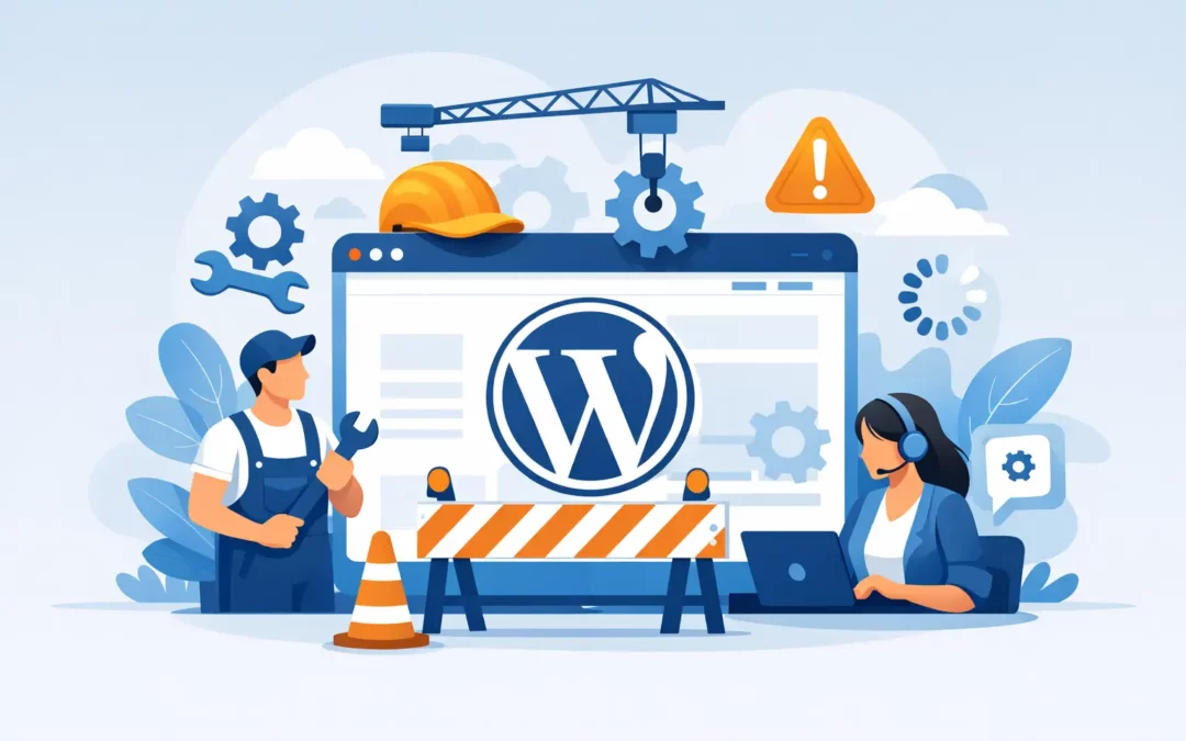 Maintenance site WordPress: quoi prévoir?